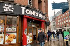 Toni's Diner, the band's favorite "chipper" in Dublin.