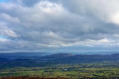 The view from atop Queen Maive's Cairn, outside Sligo