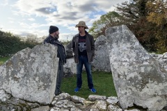 Mike and Paddy at Creevykeel Cairn, Co. Sligo
